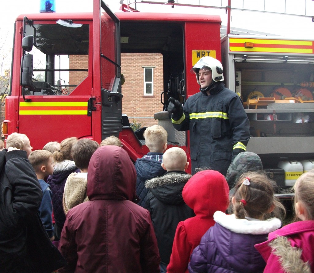 Fire safety visit to West Earlham Infant School 