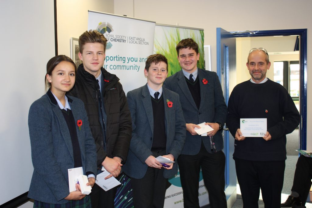 Briar Chemicals hosts Top of the Bench chemistry competition from Greshams School