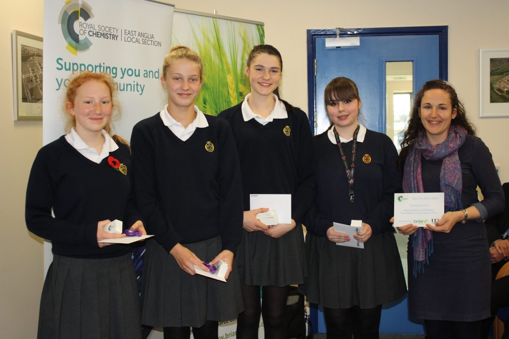 Briar Chemicals hosts Top of the Bench chemistry competition from Bury County Upper